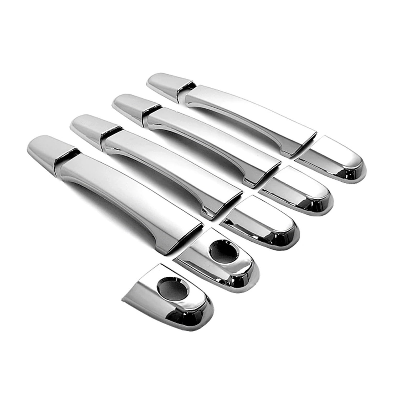 GCHGFJFD 13Pcs/Set Chrome Door Handle Garnish Cover Compatible with IS200 RX300 IS300 Compatible with Harrier 1st Generation Car Styling