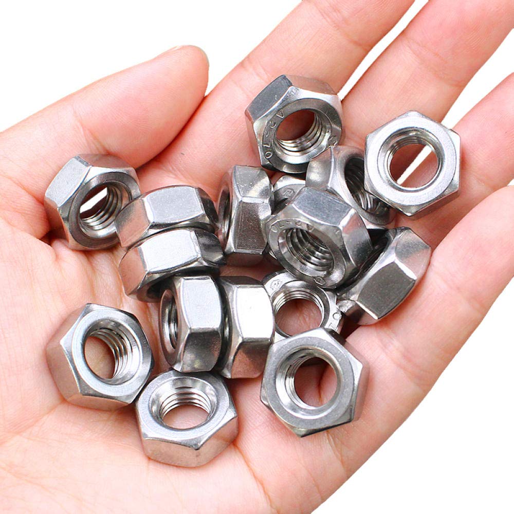 Dado Esagonale In Acciaio Inox 304 – Filettatura Fine Sinistrorsa M24x2.0 – Per Applicazioni Meccaniche E Fai Da Te