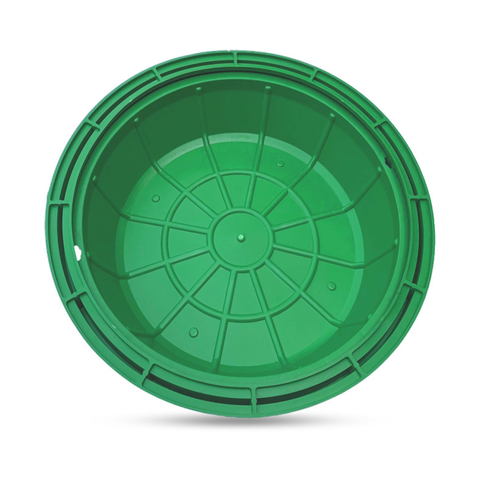 GJMSSMY Resin Circle Manhole Cover and Frame Garden Septic Tank Manhole Cover with Base, Invisible Tank Lids Recessed Sewage, Portable Embedded and Frame