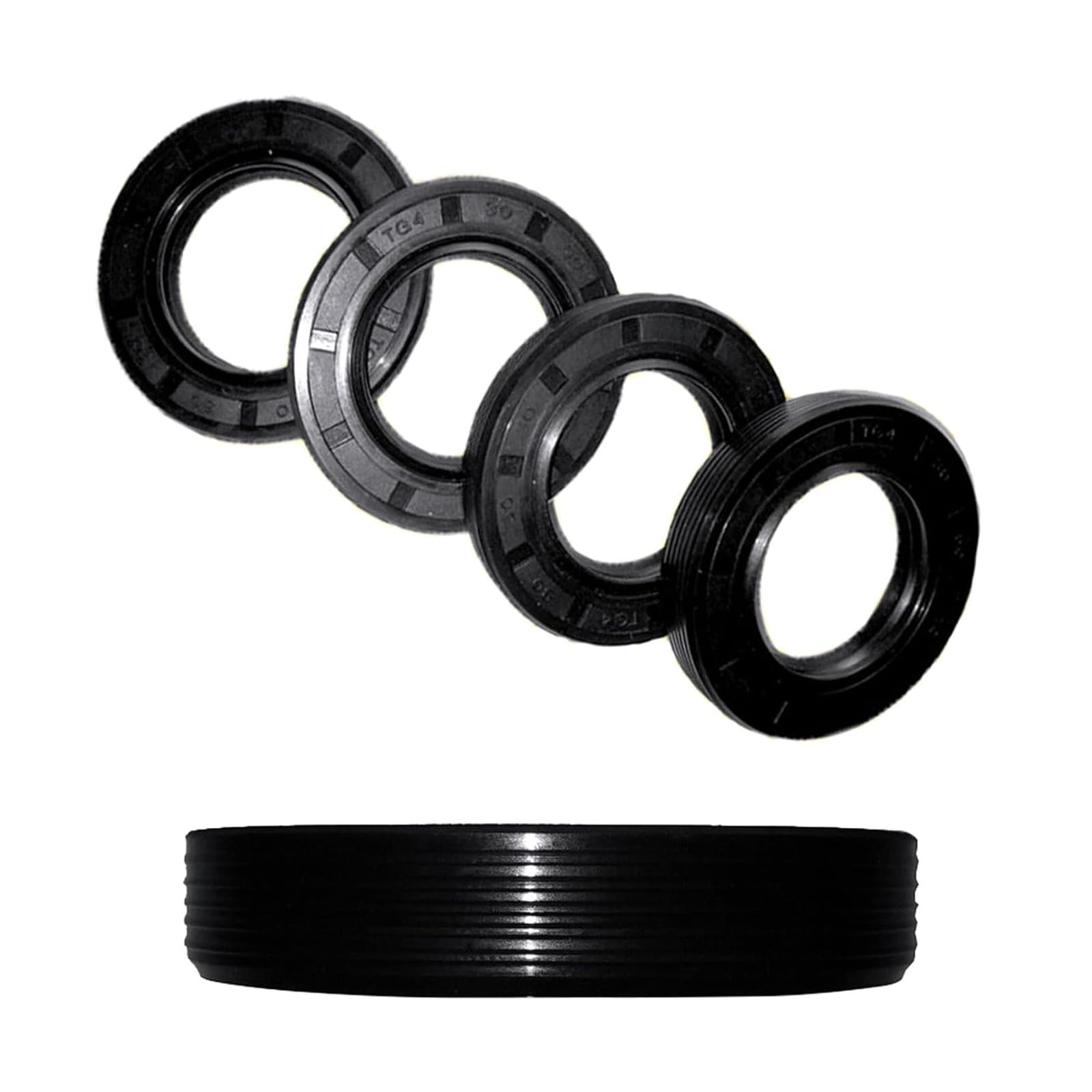 l'huile de l'axe, Lot de 2 joints d'étanchéité for arbre de 55 mm de diamètre, diamètre extérieur de 78 mm, arbre rotatif en nitrile(TC 55x78x12mm)