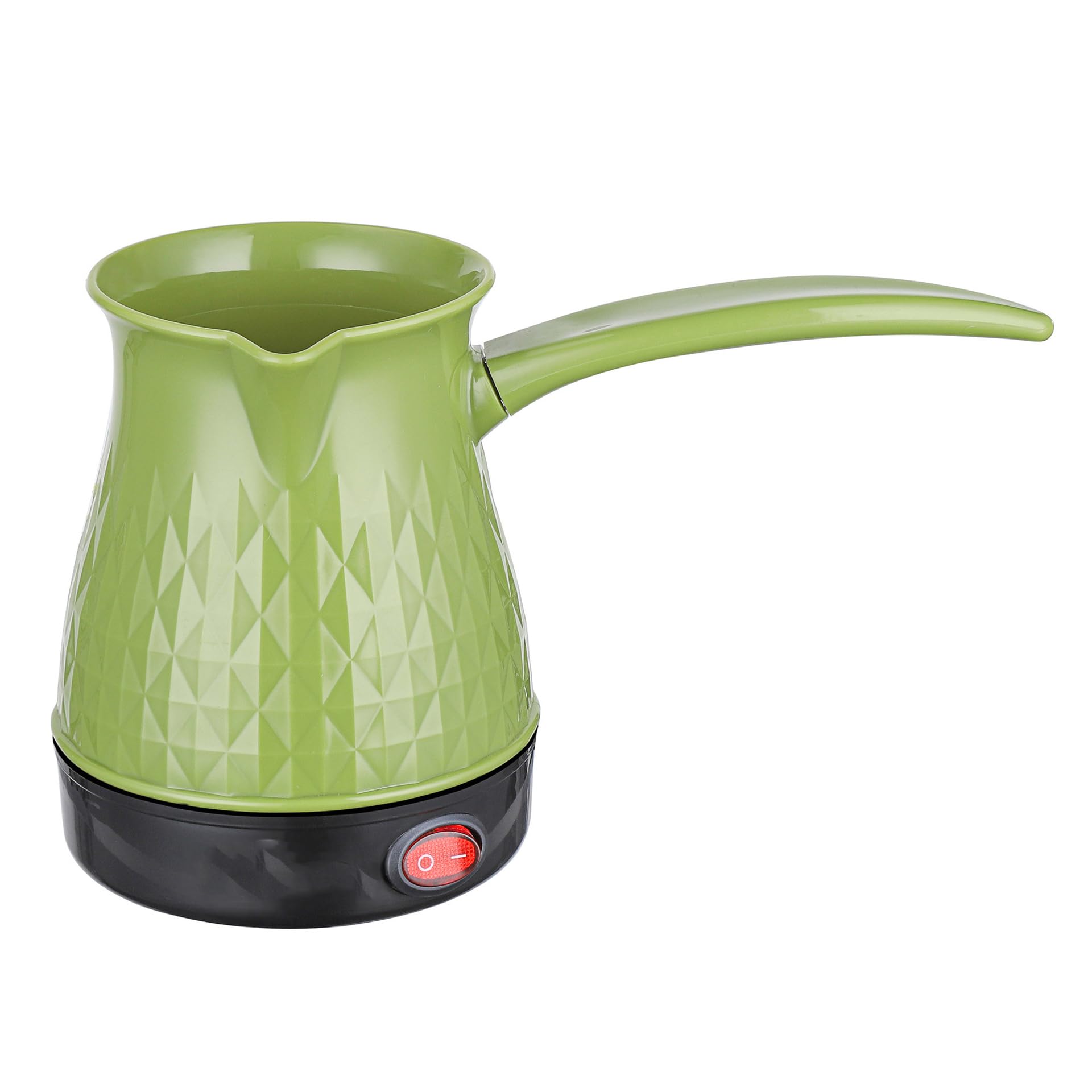 0.5L Stainless Steel Electric Turkish Coffee Pot - 600W Heating Plate, Anti Dry Burn, Even Heating - Removable Handle for Home Use
