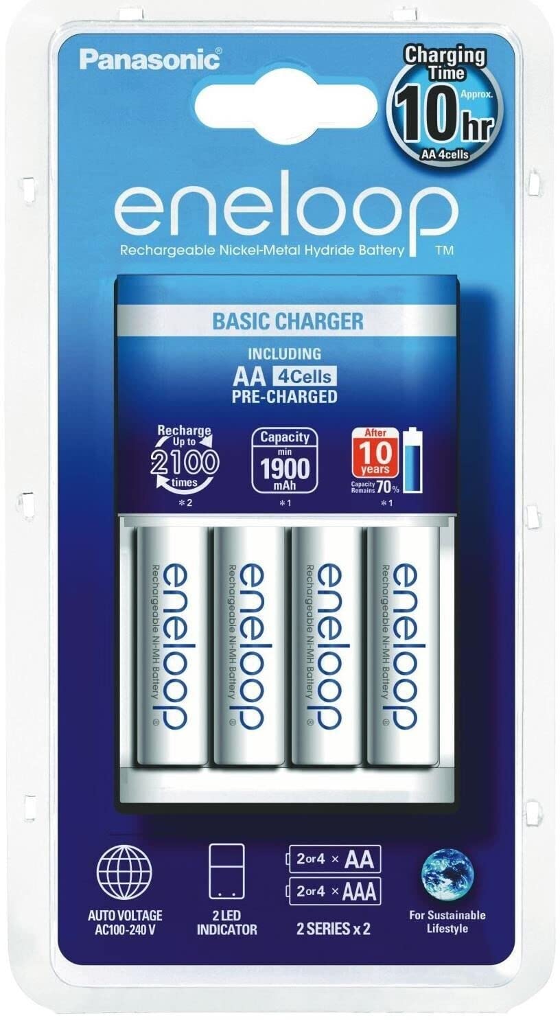 Amazon.com: Panasonic eneloop Plug Charger BQ-CC51 Round