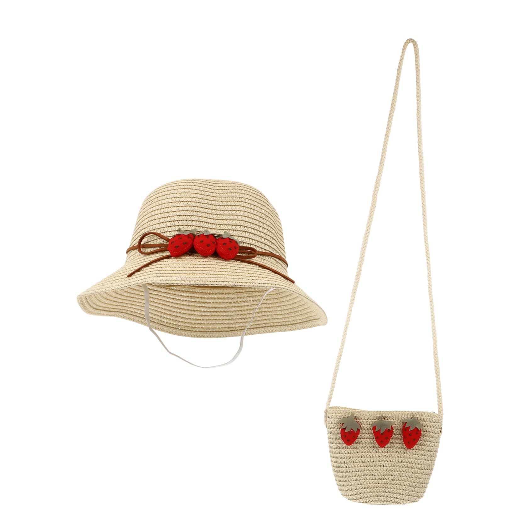 VALICLUD Tote de Sombrero Tejido Sling Bag Shoulder Bag Sombreros Protectores de Sol para Hombres Sombrero para el Sol de niña Sombrero de Bolsa de Sombrero de para niñas