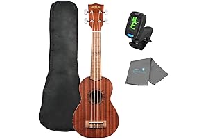 Kala KA-15S Ukulele Satin Mahogany Soprano Bundle: The Perfect Starter Kit for Aspiring Musicians