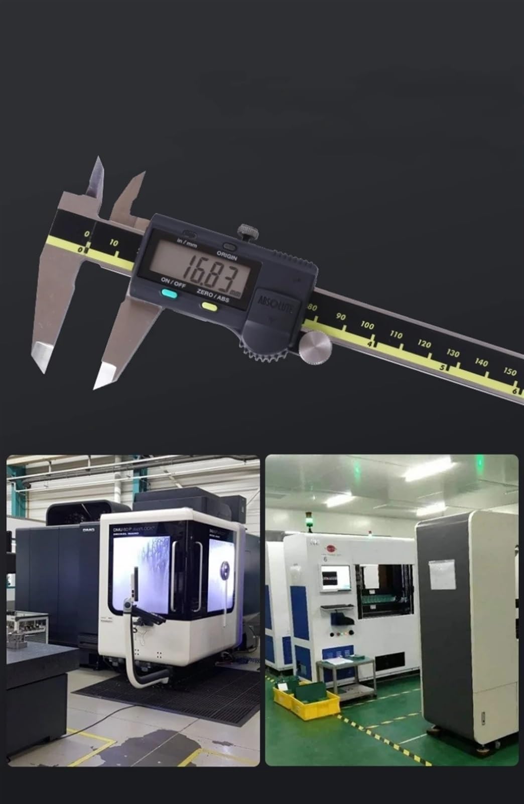Suwmiarka cyfrowa 0-150/200/300 mm, suwmiarka elektroniczna ze stali nierdzewnej - narzędzie pomiarowe z mikrometrem zewnętrznym(0-150mm)