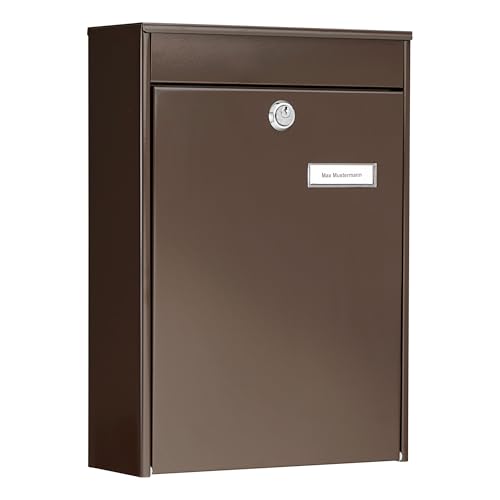 Burg-Wächter Zaun-Briefkasten ohne Zeitungsfach mit Namensschild,...