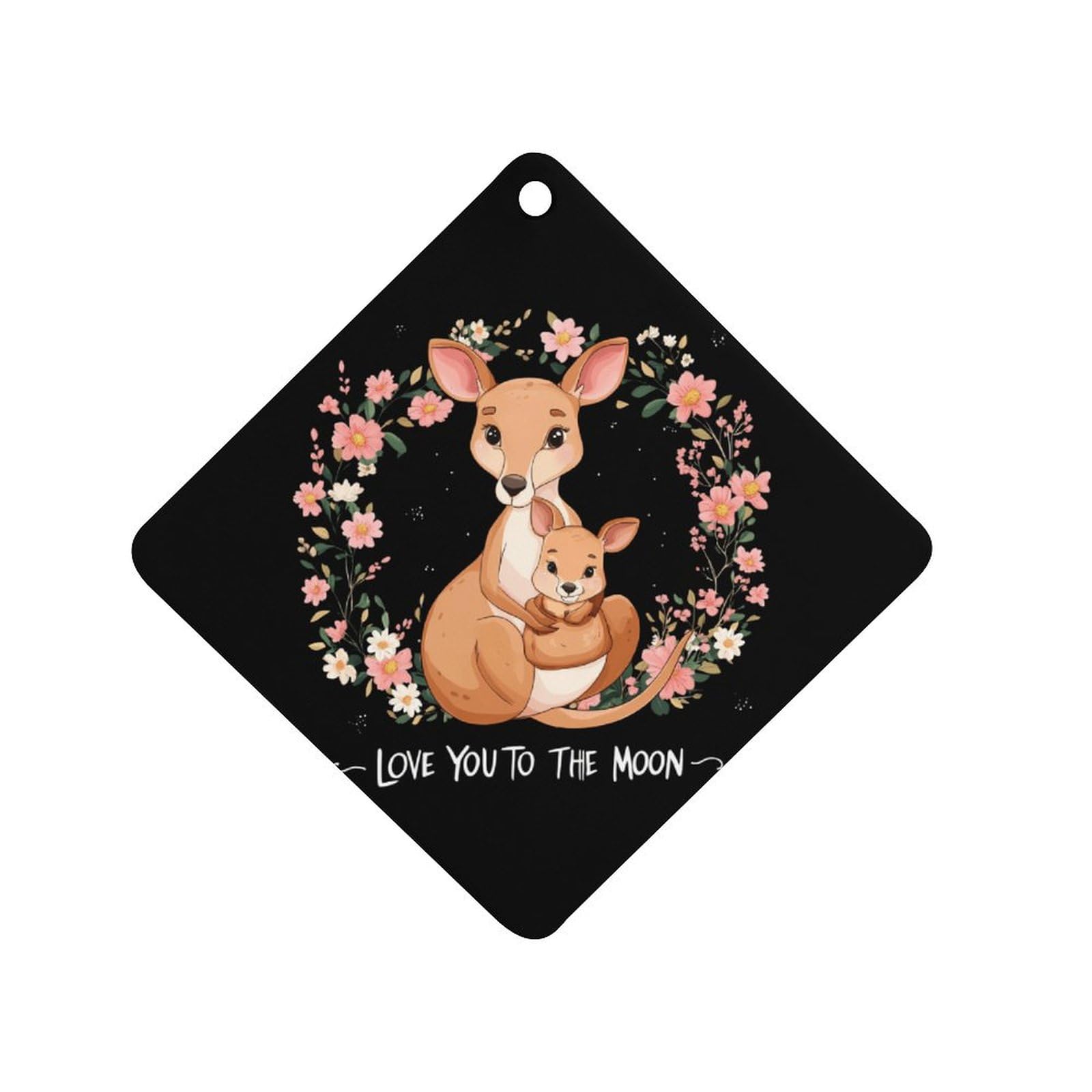 Kangarooes Car Air Freshener Hanging Aromatherapy Tablets for Car Accessories Rhombus