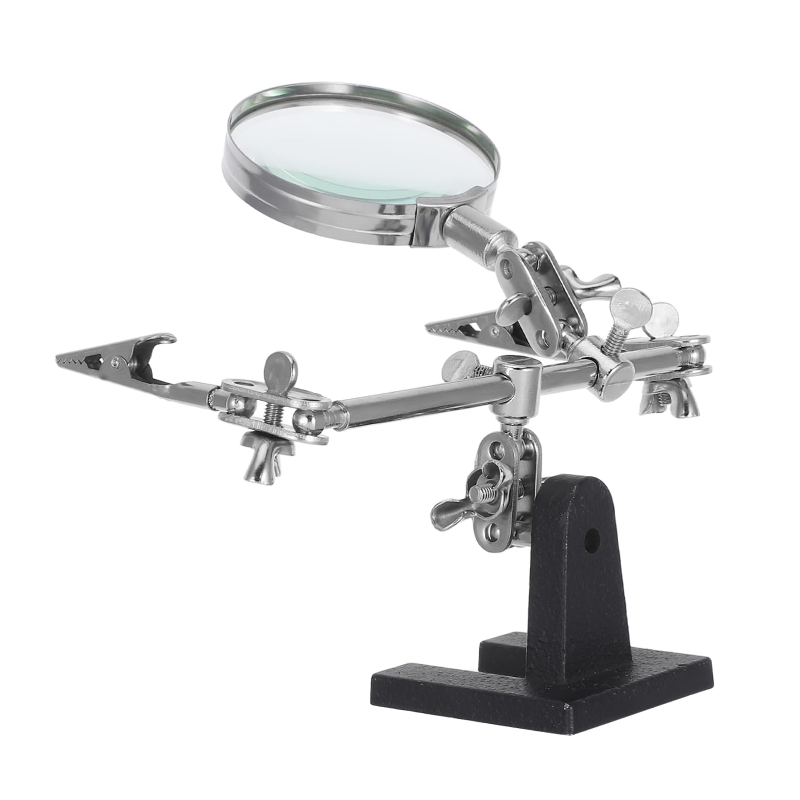 Cabilock Jewelry Welding Kit Soldering Holder Clamp Magnifying Mirror Soldering Iron Stand for Detailed Projects