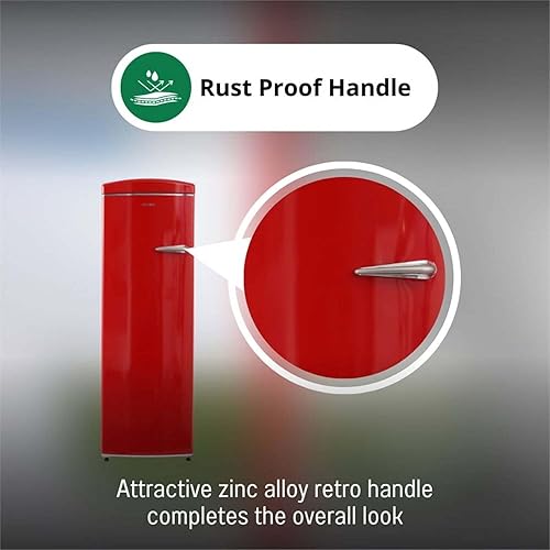 Vista 6 de Conserv 8.3cf Classic Retro Vertical Congelador Frost Free 24" 110V w/6 Cajones (negro)