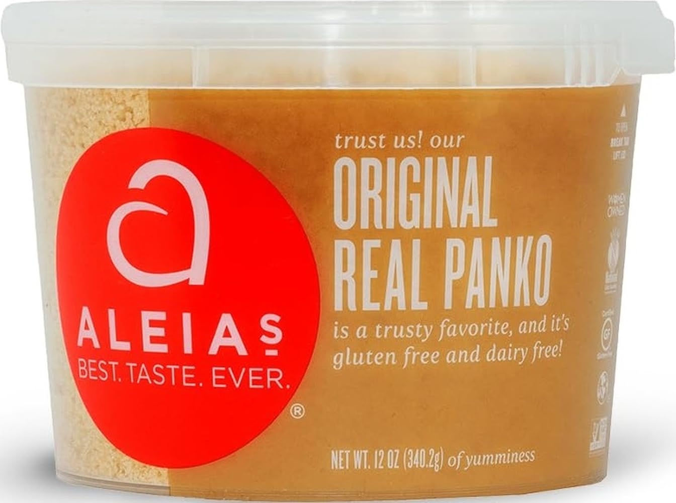 Aleias B80727 Aleias glutenfrei Panko Crumbs, Urspr-nglich-12x12oz