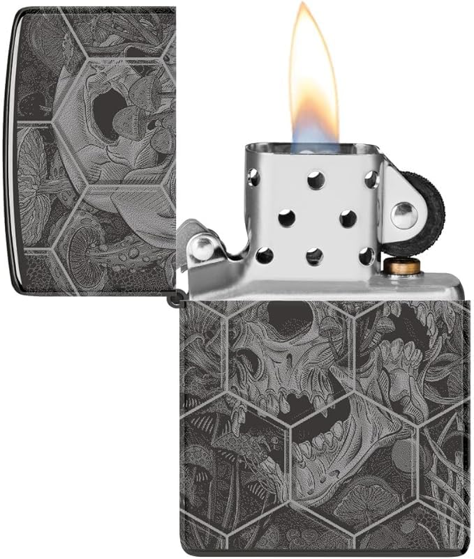 Encendedor Zippo personalizado diseño calaveras miniatura 5
