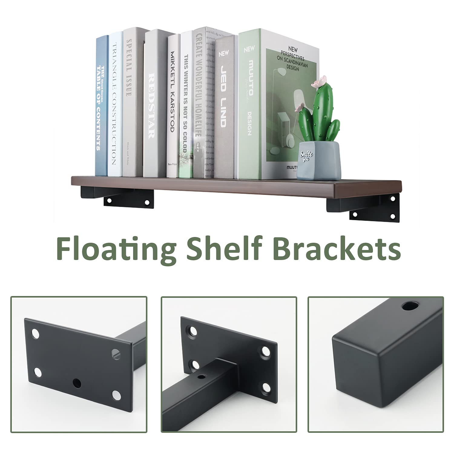 Unsichtbare Regalträger Von SAYAYO: Versteckte Halterungen Für Schwebende Regale - 2 Stück Set