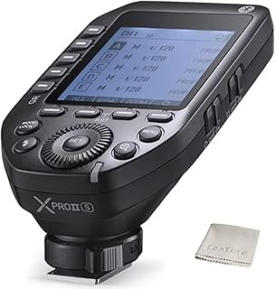 Godox XProII-S TTL Wireless Flash Trigger Compatible for Sony, 1/8000s HSS 2.4G Wireless Flash Transmitter, TTL-Convert-Manual, Extra Large LCD Screen, Bluetooth Connection, New Hotshoe Locking