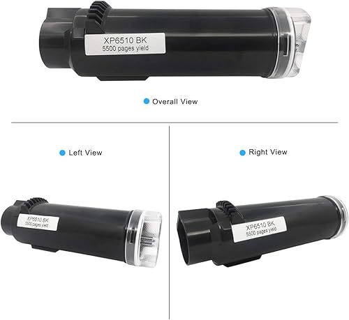 Miniatura 2 de VICTORSTAR Cartuchos de tóner compatibles de 4 colores 6510 6515 Rendimiento extra alto 5500 páginas BK, 4300 páginas CMY para Xerox Phaser 6510n