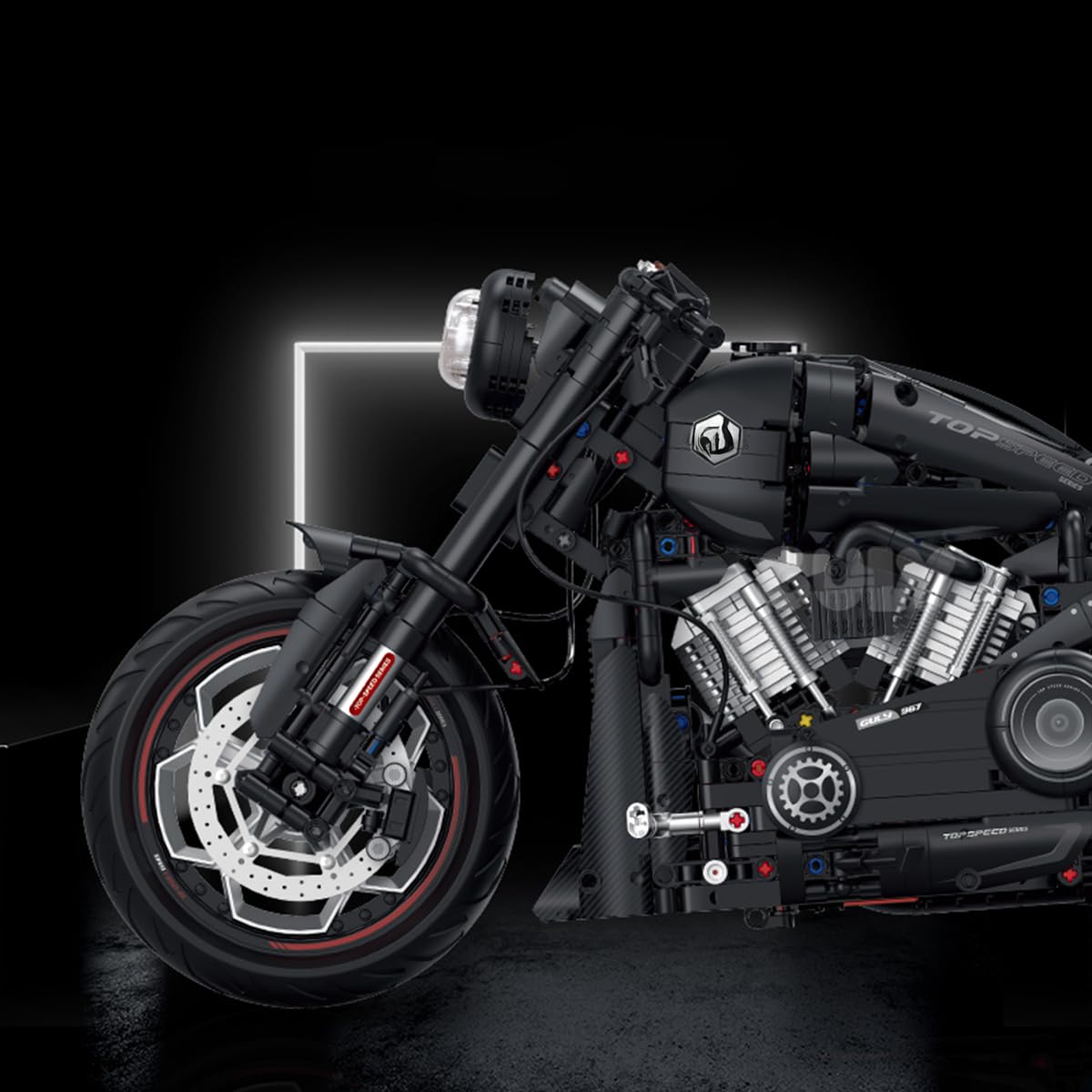 Maqueta Harley Davidson Jeamoc Juego De Bloques De