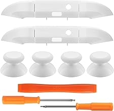 Replacement Bumper & Thumbsticks for Xbox Series X Controller, LB RB Buttons & Joysticks Replacement Parts for Xbox Series X Controller (White)
