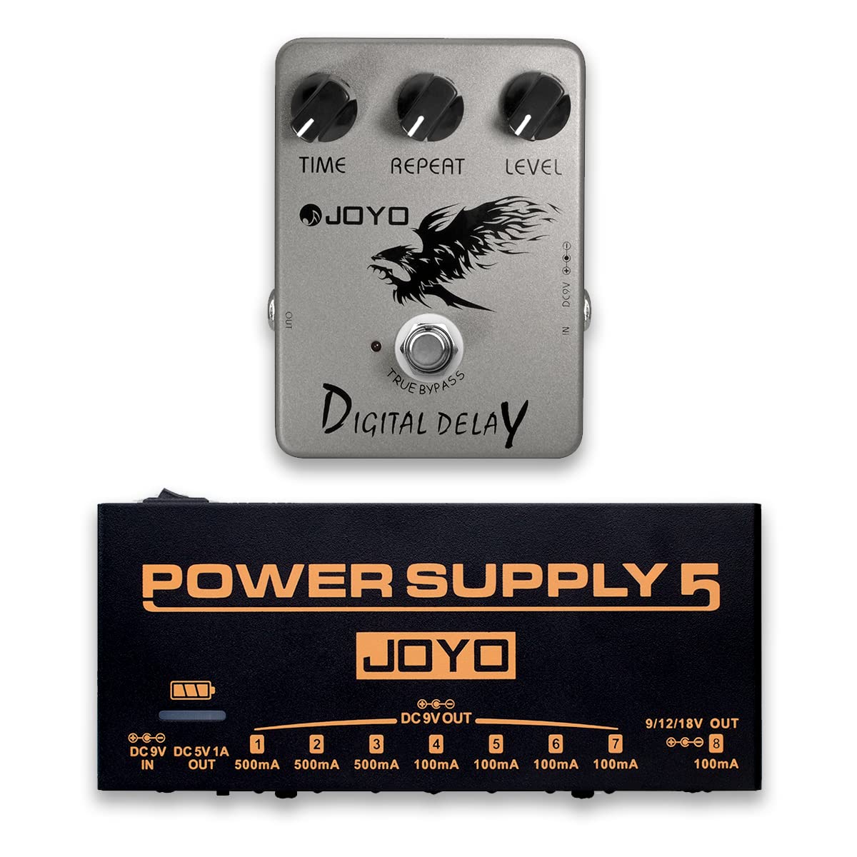 Effector Analog Delay Joyo製 Amazon.com: JOYO JF-08 Digital Delay Pedal Bundle with JP-05 Pedal