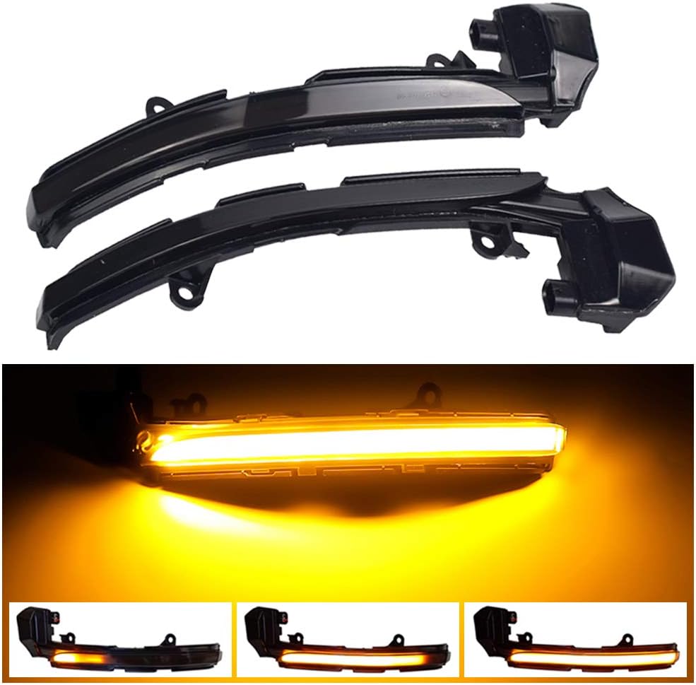 Hacreyatu Dynamic Sequential Turn Signal LED Side Mirror Indicator Blinker Light For Jaguar XE XF XJ F-TYPE X152 XK XKR I-PACE X250 X260 X351 X150