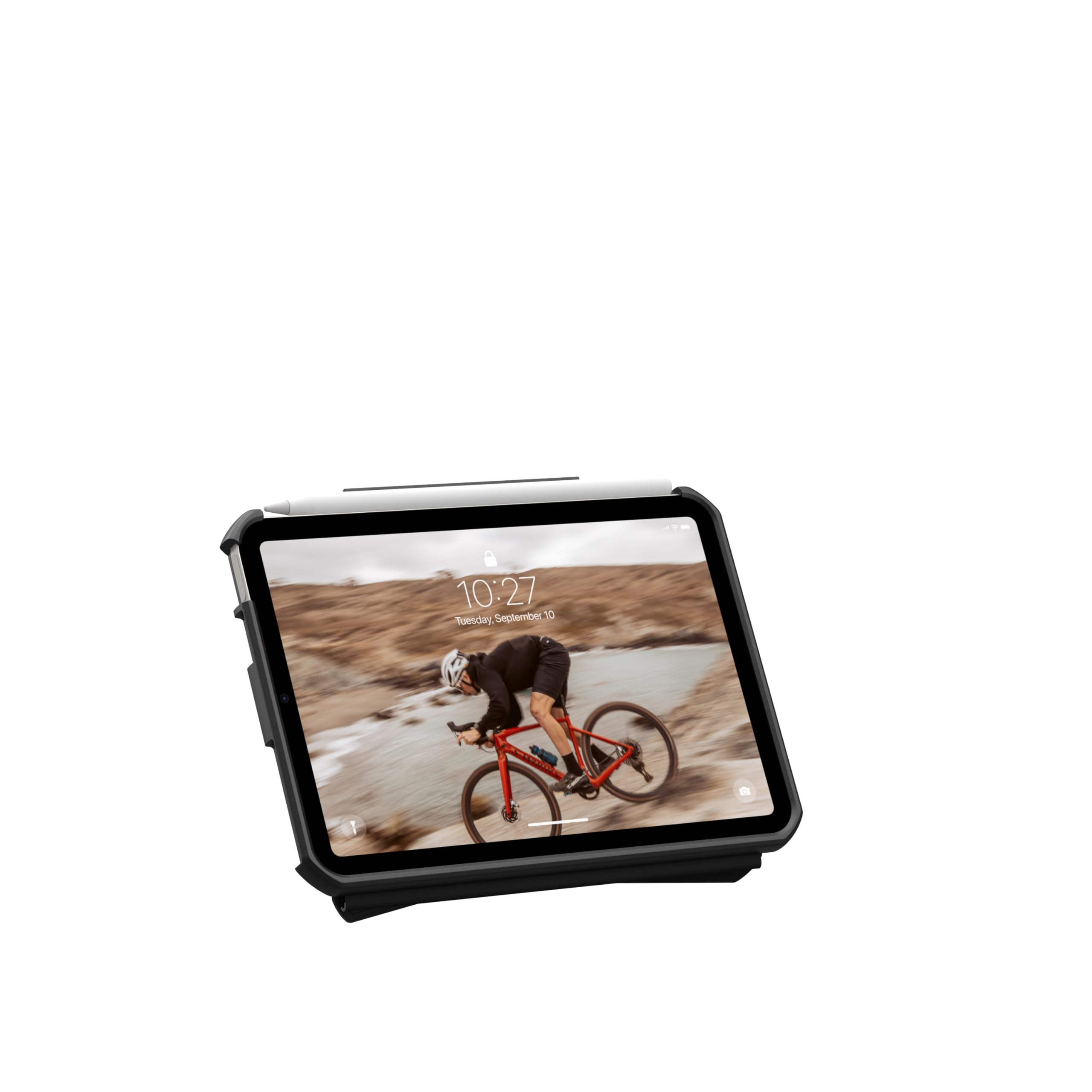 URBAN ARMOR GEAR UAG - Custodia protettiva progettata per iPad mini A17 Pro (7a generazione, 2024) A2993 A2995 A2996 8,3" Essential Armor, supporto regolabile multi-angolo con supporto protettivo w