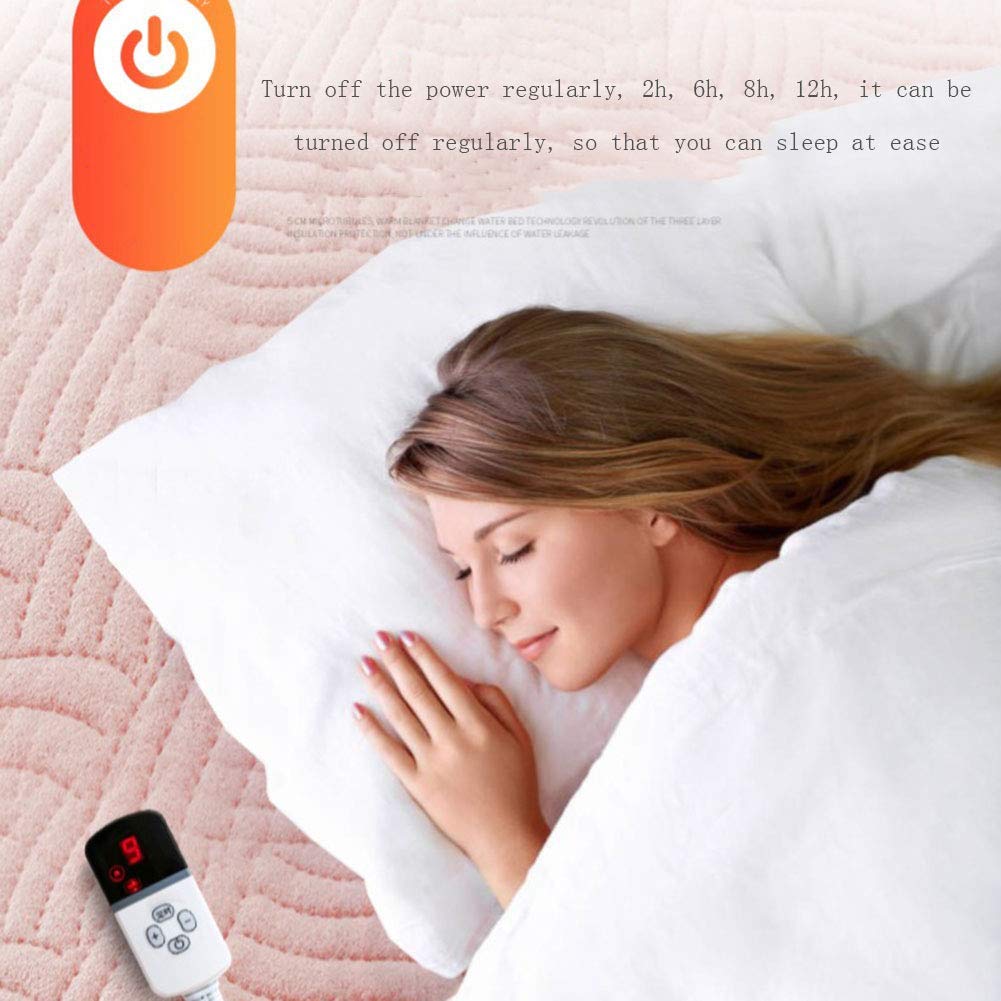 Coperta in Pile Riscaldata Elettrica con Controller, Spegnimento Automatico 12 Ore, Riscaldamento Rapido, Comfort per Tutto il Corpo, Lavabile, per Divano o Letto Accogliente/180X150 cm