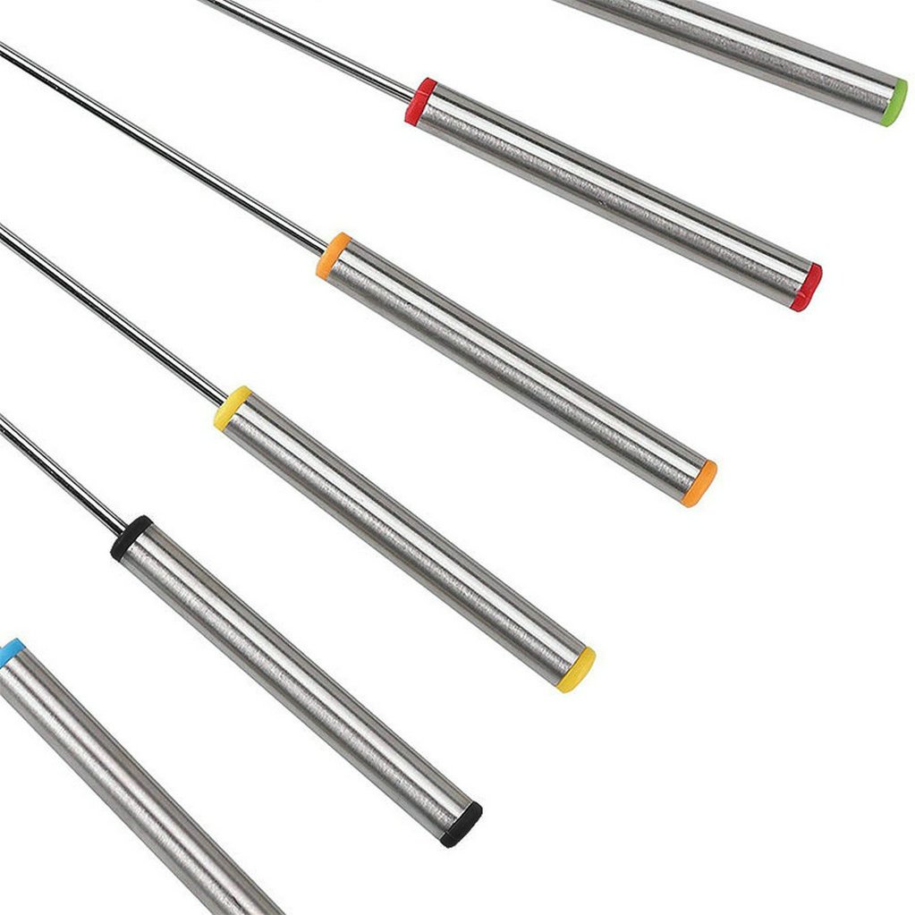 GuDoQi Forchette da Fonduta in Acciaio Inossidabile, Set di 12, 24cm