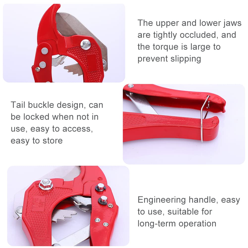 Tagliatubi A Cricchetto Per PVC E Plastica - Diametro 42mm, Taglio Preciso Per Tubi PPR, PE, PEX - Butyeak - Foto 4