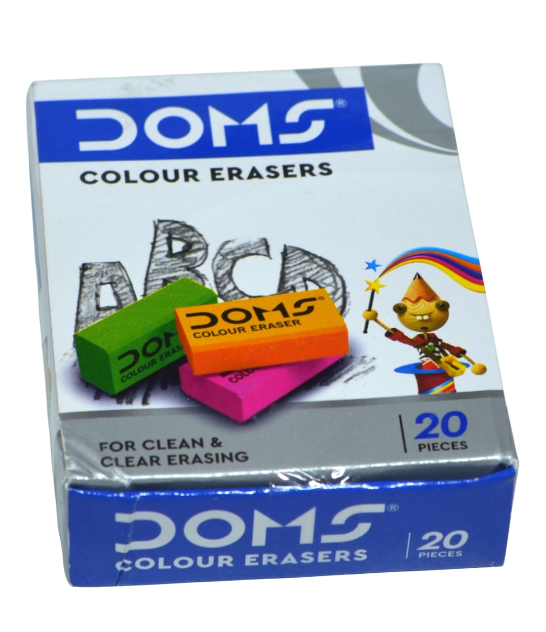 7246 Coloured Eraser Pack 20 Pcs