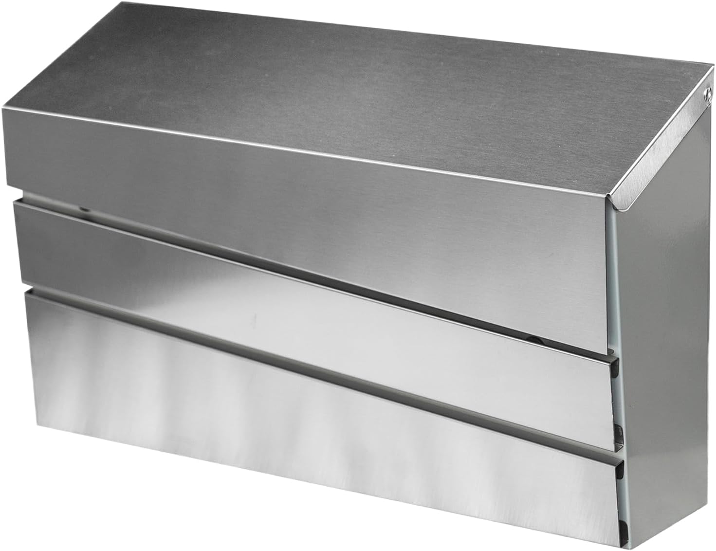 xhlokk Wall Mount Mailboxes, Stainless Steel Morden Mailboxes for