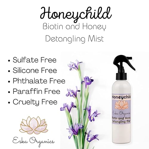 Miniatura 2 de Honeychild - Aerosol desenredante de miel y biotina para desenredar el cabello rizado, 8 onzas
