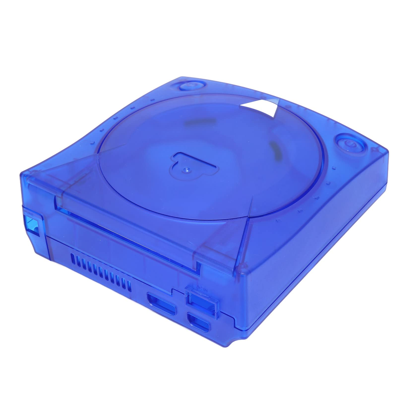 Tomantery Coque de Remplacement Transparente Rétro Translucide pour Console Dreamcast DC, Protection Robuste pour Toutes les Régions, ABS Bleu, Bouclier en Plastique Translucide de 1"