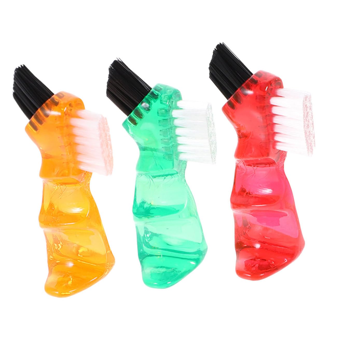 Cepillos Mini para Limpieza de Prótesis Dentales 3 Piezas, Plástico Pp, Multiusos y Prácticos para Cuidado Bucal Diario Hogar