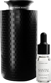 The Magic Scent Mini USB Car Diffuser - Waterless Scent Machine for Home & On-The-Go - Intensity Control & Timer - Waterless Oil Diffuser - Rechargeable Car Air Freshener Diffuser up to 400 sq. ft.
