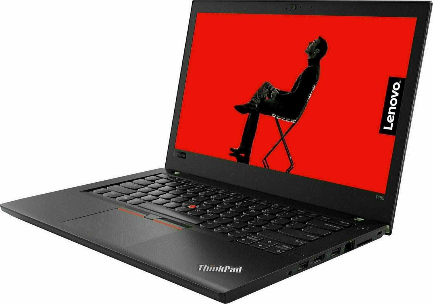 Lenovo ThinkPad T480 14" FHD Business Laptop, Intel Core i7-8650U up to 3.20GHz, 16GB DDR4 RAM, 1TB SSD, HDMI, Type-C, USB 3.0, SD Card Reader, Windows 11 Pro 64-bit (Renewed)
