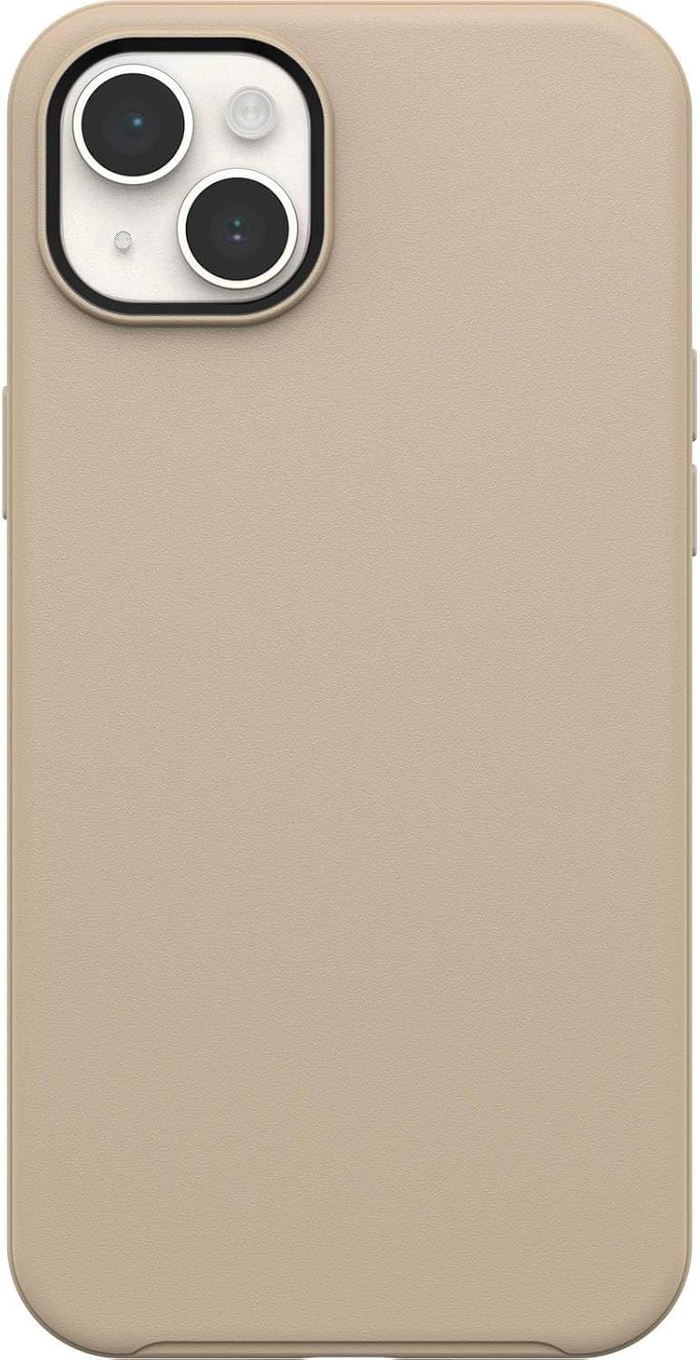 Bords surélevés caméra sur cette coque iPhone 14 Plus OtterBox Symmetry marron MagSafe - 8