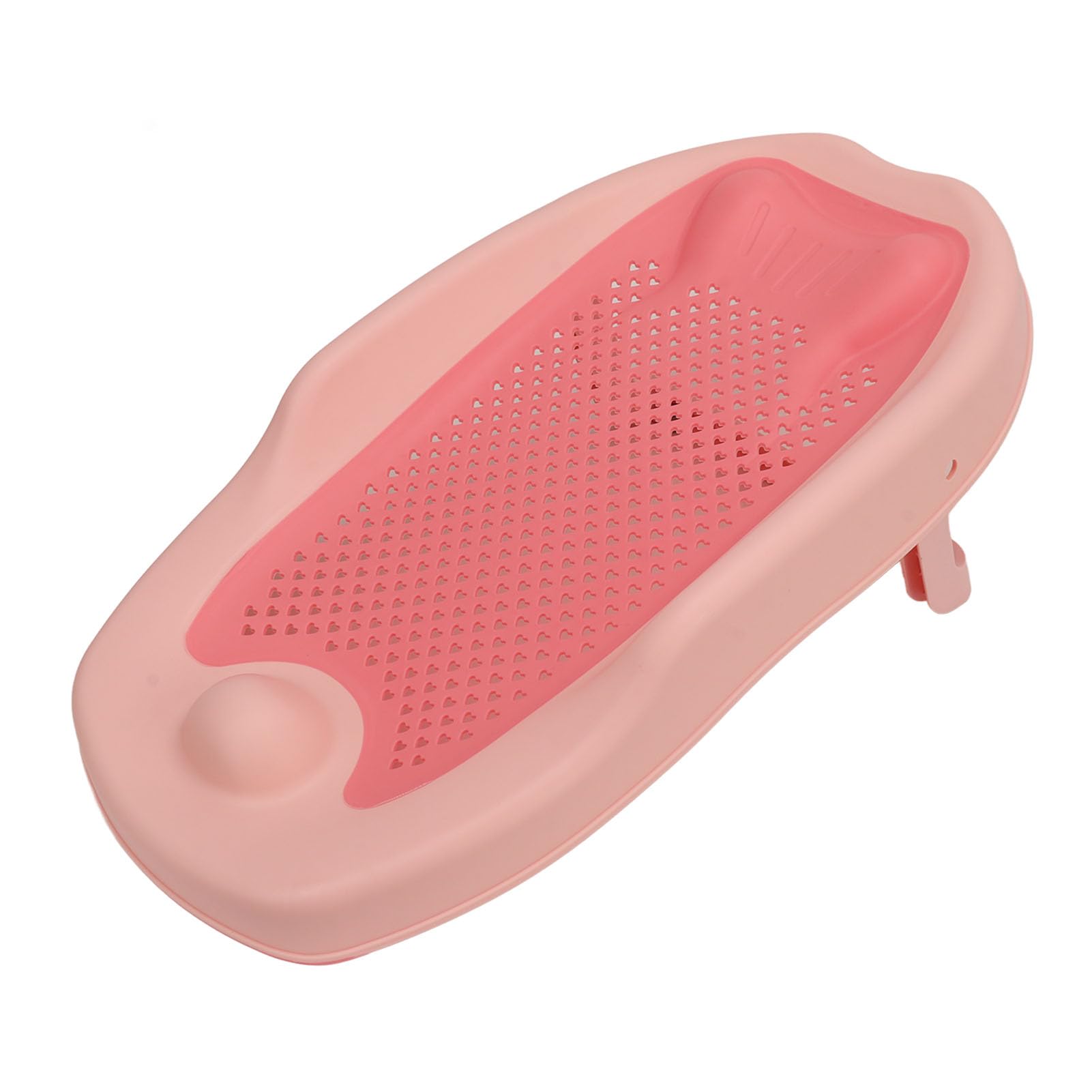Supporto per Bagnetto, Supporto per Vasca da Bagno Pieghevole in Plastica Antiscivolo per Bagno per Neonati (PINK)
