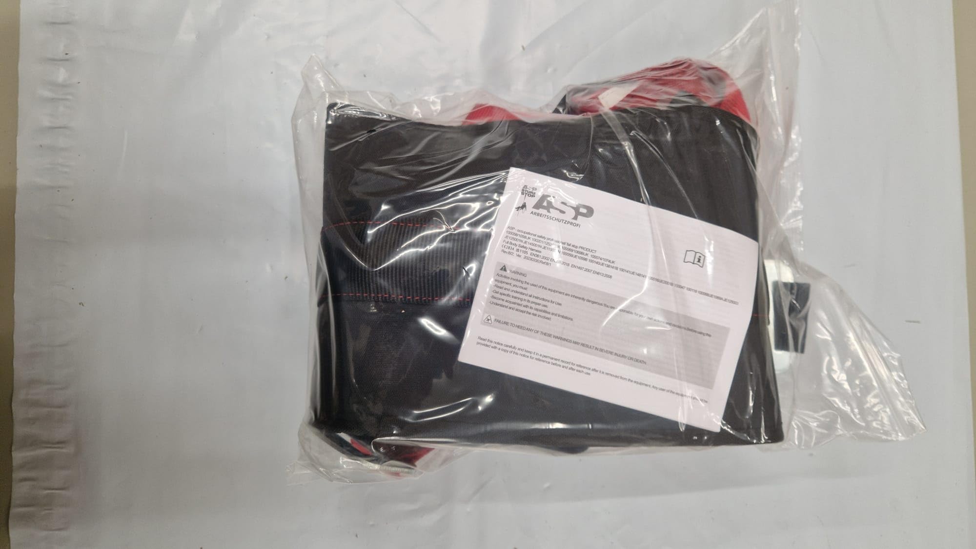 Generisch Fallschutz Set Profi Auffangurt inkl. 10m Seil, Falldämpfer + Gerüstkarabiner + Karabiner + Tasche und Arbeitshandschuhe