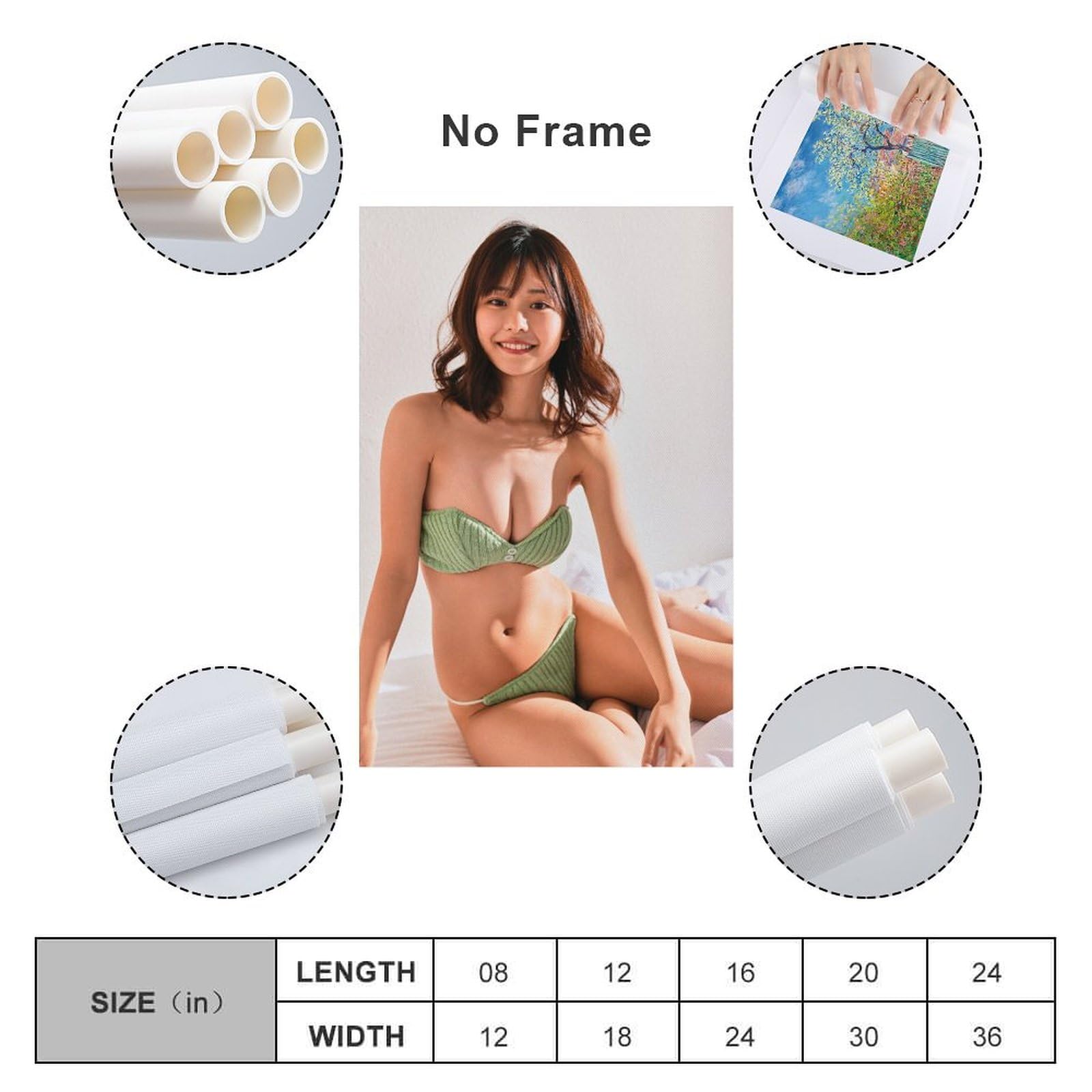 Amazon.co.jp: 浅倉唯写真フォトポスター375 ポスター装飾画キャンバス