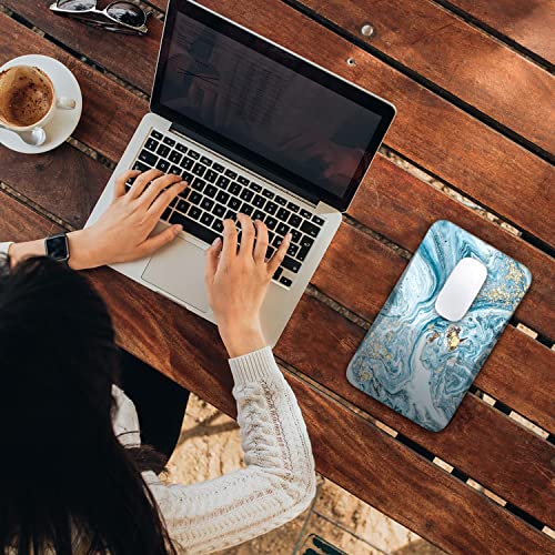 Ergonomic Mouse Pad With Wrist Rest Support, Thick Mousepad Relief Carpal Tunnel Pain, Entire Memory Foam Mouse Pad With Non-Slip Pu Base, Computer Mouse Pads,Blue Waves #TOP5