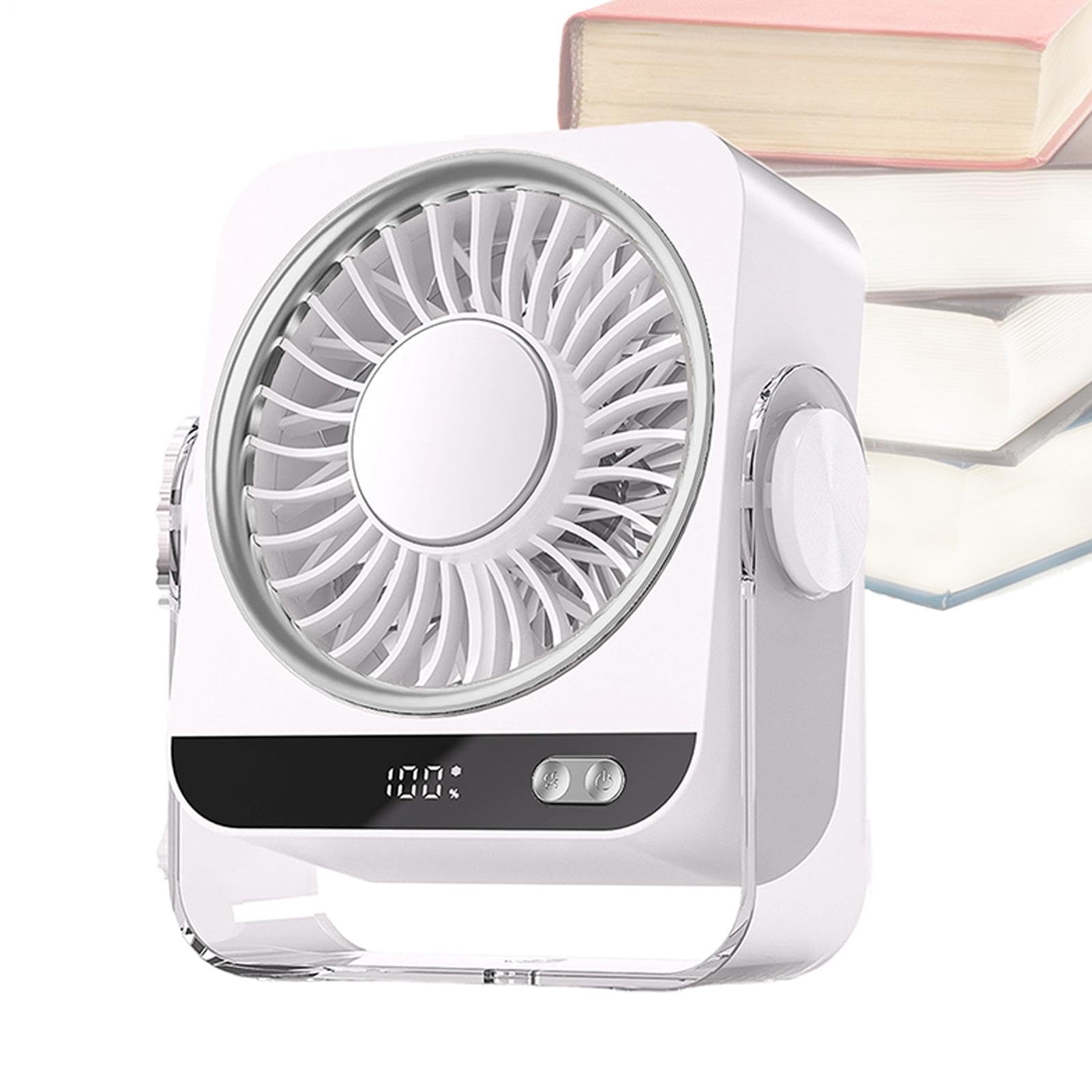 Mini ventilateur rechargeable USB de table silencieux | Circulation d'air portable