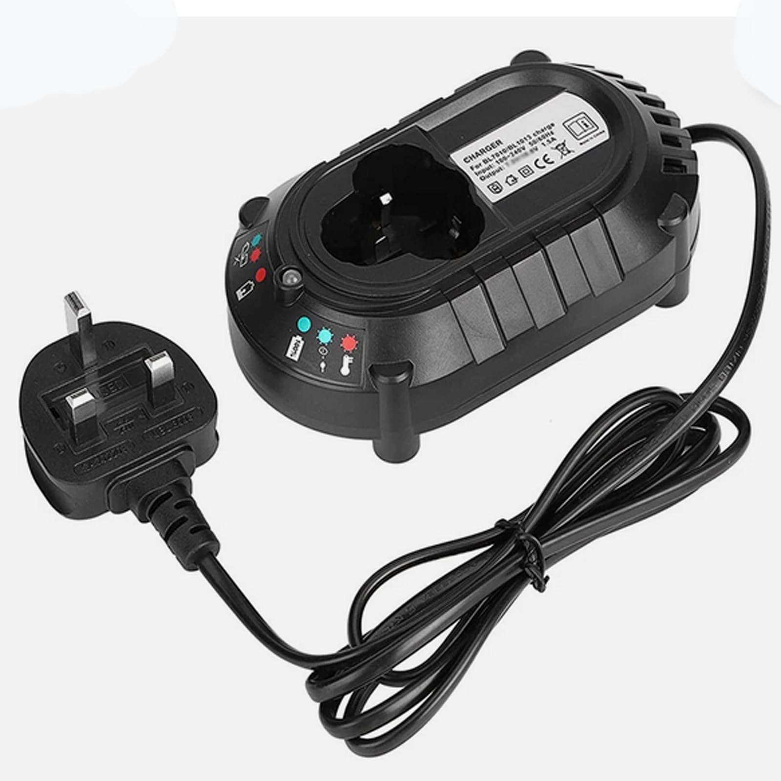 EU Plug 12V Lithium Battery Fast Charger, 10.8V-12V Single Slot Charging Dock for Bosch GSR120-LI Cordless Drills and 12V Power Tool Batteries
