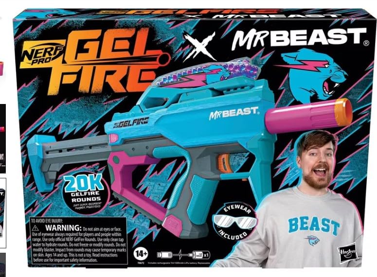 Nerf マジック•ザ•ギャザリング　ブラスター Amazon.co.jp: NERF Pro Gelfire X Mr Beast Blaster ナーフ プロ ゲル