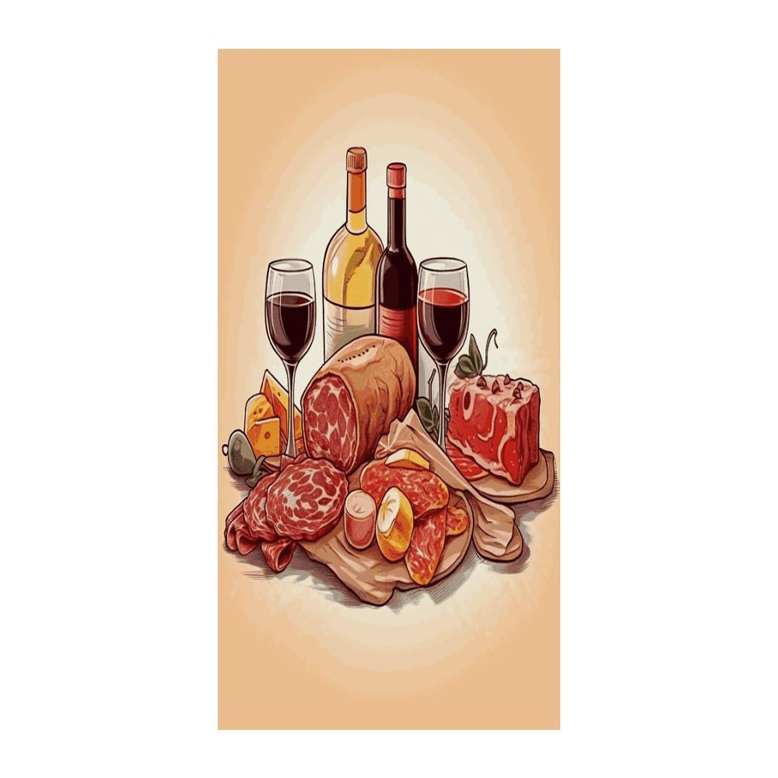 Fekiloot Style Food And Drink Door Curtain Room Divider Curtains