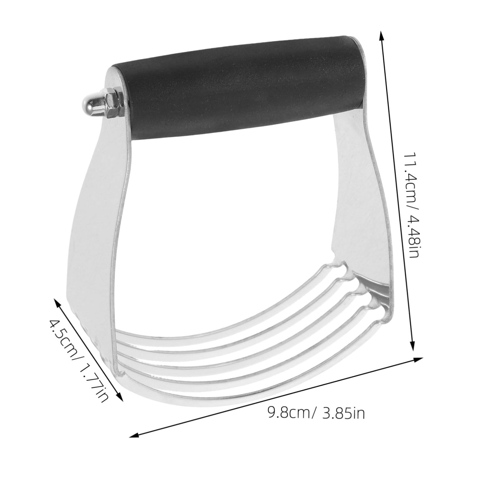 Unomor Stainless Steel Pastry Blender for Effortless Mixing and Cutting Dough Kitchen Tool for Flour and Butter User Friendly Design with Built Scraper for Home