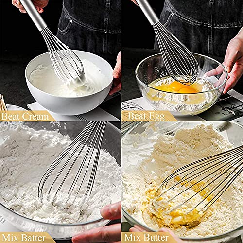 Image of Add2Cart Stainless Steel Balloon Whisk, Kitchen Utensil, 25 cm, Silver
