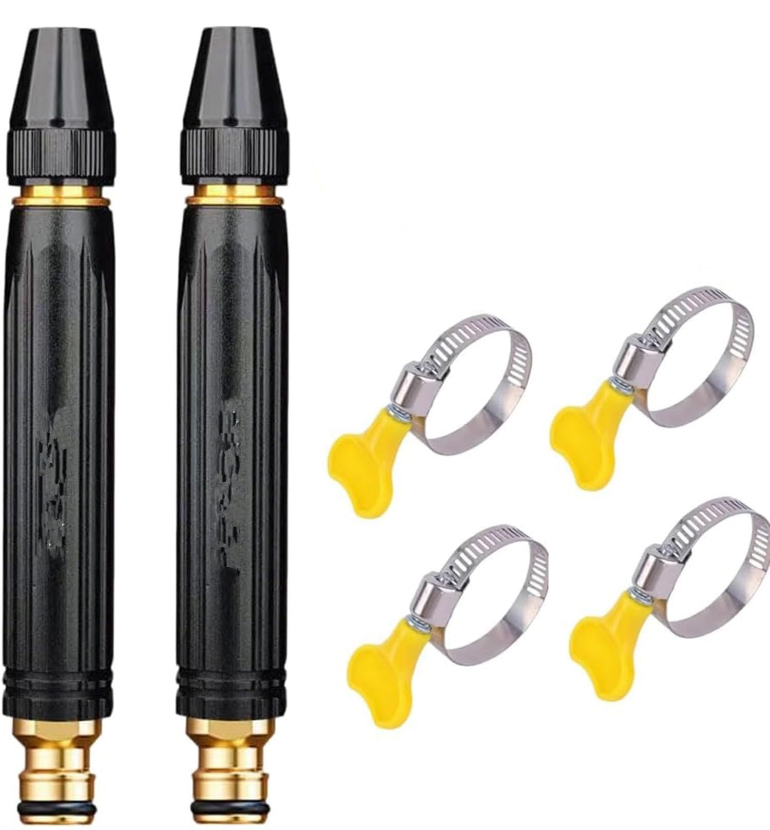 Heavy Duty Adjustable Twist Hose Nozzle Jet Sweeper Nozzle, Heavy Duty Hose Nozzle, High Pressure Garden Hose Sprayer for Car Washing (1PCS)