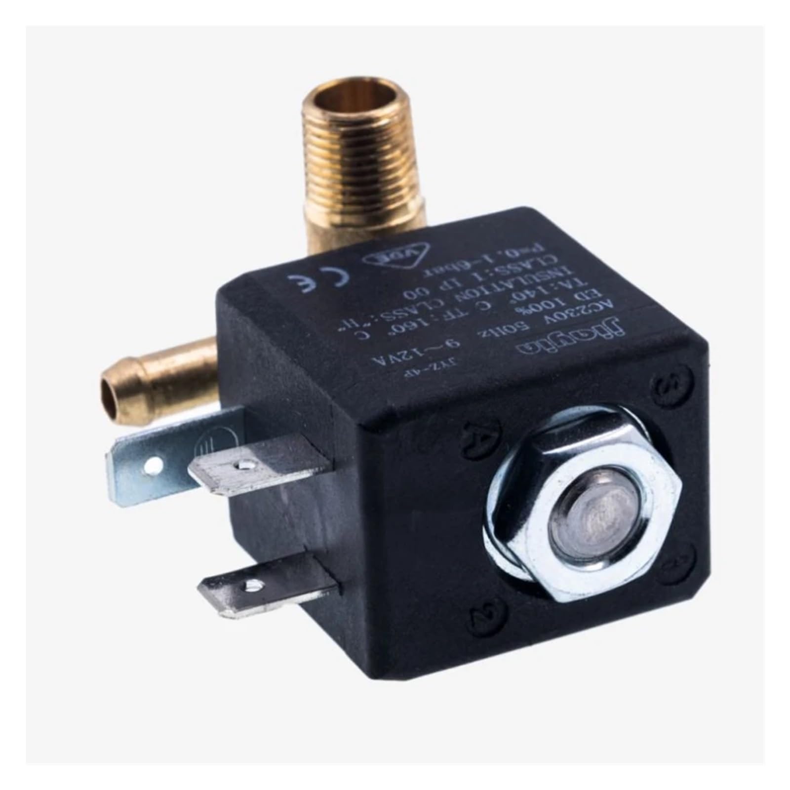 JYZ-4P Normally Closed 3mm N/C 2/2 Way AC 230V G1/8" 6Bar Brass Steam Pump Compatible for Philips， Irons,steam mop,garment steamer coffee