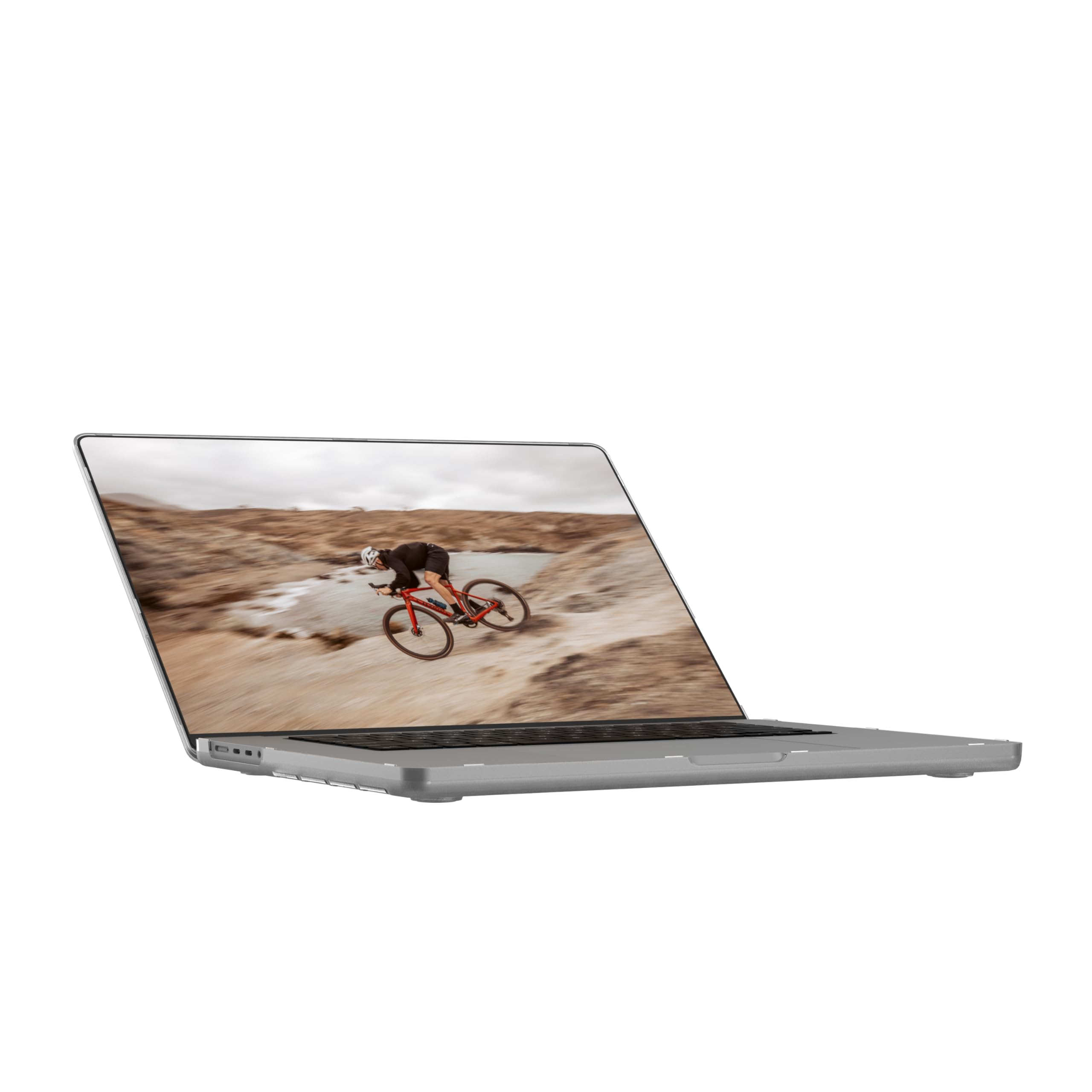 URBAN ARMOR GEAR UAG - Custodia protettiva progettata per MacBook Pro da 16" (M4, 2025), robusta custodia rigida in un unico pezzo, trasparente, resistente ai graffi, Essential Armor Ice