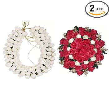 GadinFashion? Hair Bun Combo Mogra Artificial Gajra & Full juda Bun for Women in Pack-02