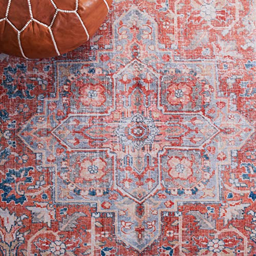 Tapete Safavieh Washable Tucson 8x10 ft Rust Navy miniatura 6