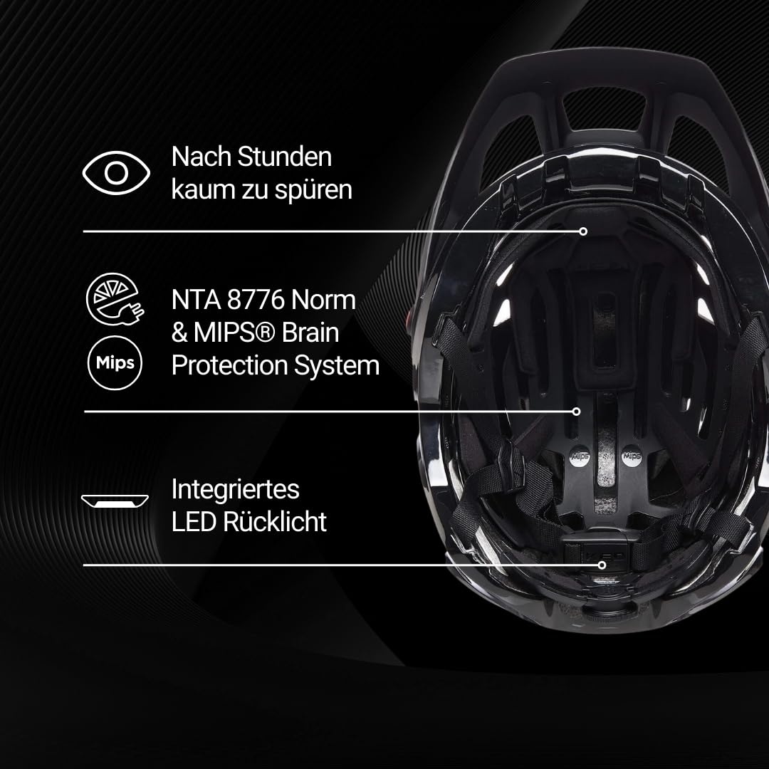 Pector ME-1 Mountainbike Helm – Mips Schutz, Boa Fit System, Fidlock Magnetverschluss, 14 Belüftungsöffnungen, 350 G, Verstellbares Visier, Für Damen Und Herren